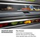 ZLINE 30 in. 16.1 Cu. Ft. Stainless Steel Built In Bottom Freezer Refrigerator with Graphite Gray Interior-3