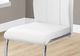 Monarch Specialties Inc. 2-Piece White Side Chair Set with U-Shaped Bases-3