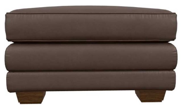 La-Z-Boy® Mackenzie Cognac Leather Ottoman-1