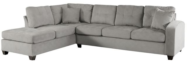 Mazin Furniture Emilio 2-Piece Taupe Reversible Sofa Chaise Sectional-1