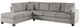Mazin Furniture Emilio 2-Piece Taupe Reversible Sofa Chaise Sectional-1