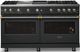 Viking® 5 Series 60" Antique Bronze Pro Style Gas (LP) Range with Brushed Brass Trim-4