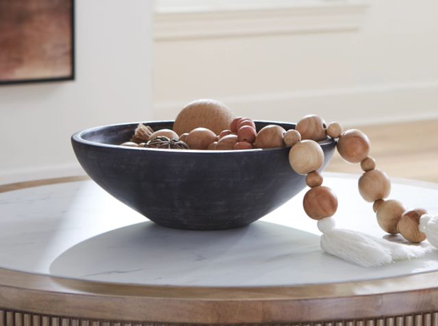 Signature Design by Ashley® Meadie Distressed Black Bowl-3