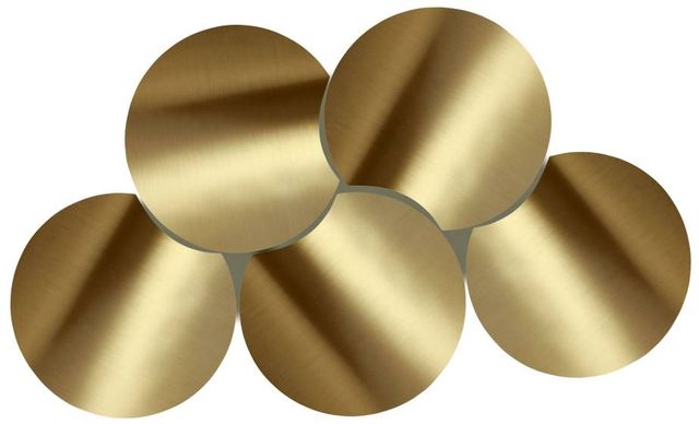 Meridian Furniture Dimple 5-Piece Gold 18" Modular Nesting Coffee Table Set-1