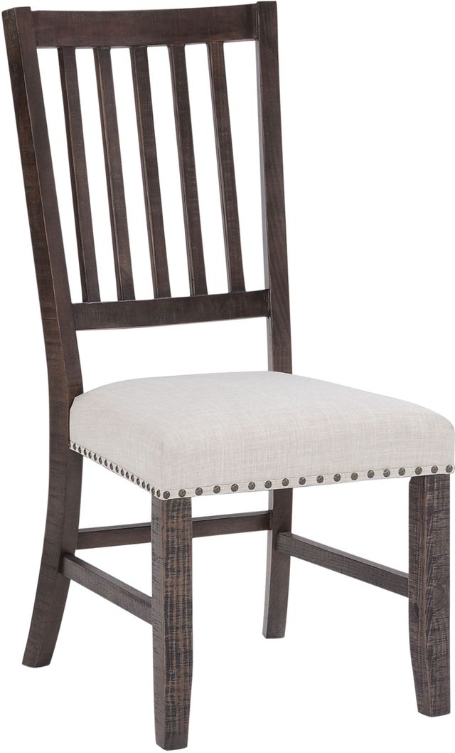 Jofran Inc. Willow Creek Chocolate Brown Slatback Dining Chair-0