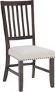 Jofran Inc. Willow Creek Chocolate Brown Slatback Dining Chair-0
