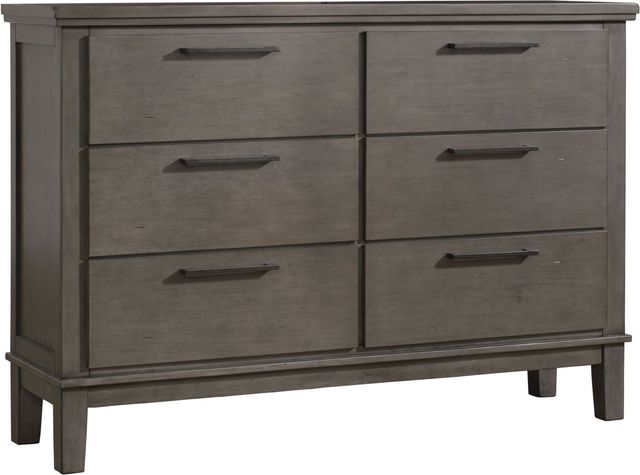 Benchcraft® Hallanden 5-Piece Gray King Upholstered Storage Panel Bed Set-2