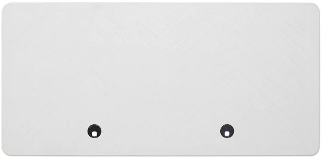 Bernards Citrus Heights Sand/White 5-Drawer Desk-3