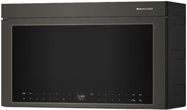 KitchenAid® 30" 1.1 Cu. Ft. Black Ore Over the Range Microwave-2