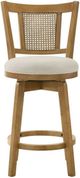 Armen Living Isla Amber Glow/Dune Swivel Counter Stool-5