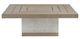 Vanguard® Furniture Michael Weiss Tiburon Brown/White Square Outdoor Concrete/Synthetic Teak Cocktail Table-1