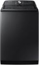 Samsung Brushed Black Top Load Washer & Electric Dryer Laundry Pair-1