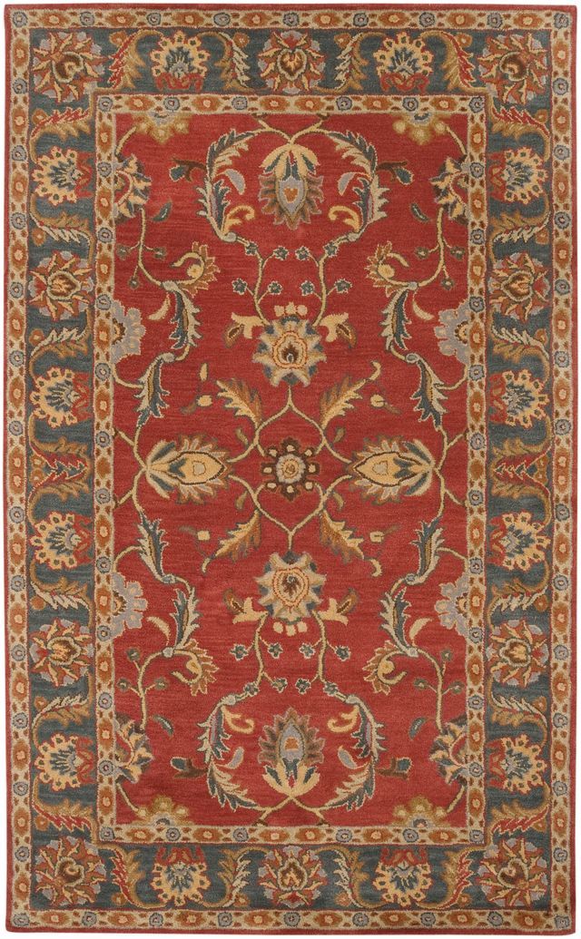 Surya Caesar Red/Blue 5'x8' Area Rug-0