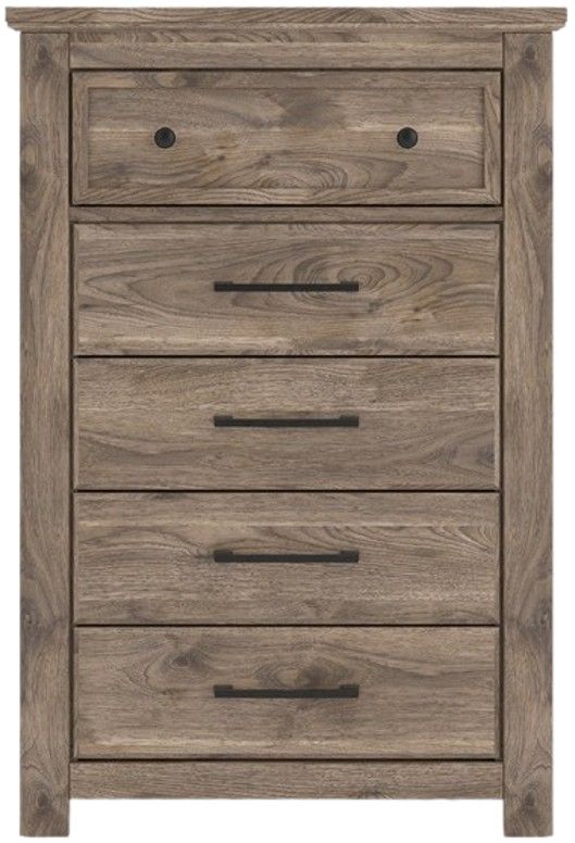Signature Design by Ashley® Rusticott Brown 5-Drawer Chest-1