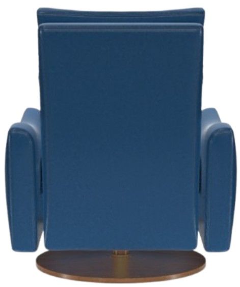 American Leather® Customizable Ontario Echo Leather Manual Swivel Recliner-3