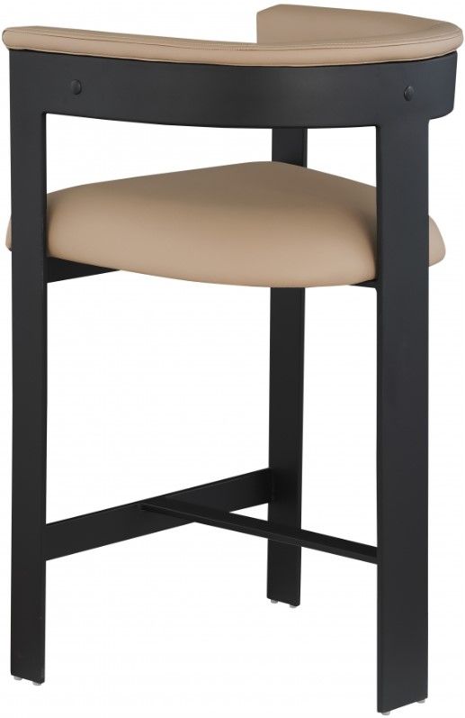 Meridian Furniture Romeo Tan/Matte Black Counter Stool-3