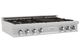 ZLINE Legacy 48" Satin Stainless Steel Gas Rangetop with 8 Brass Burners and Porcelain Cooktop-1