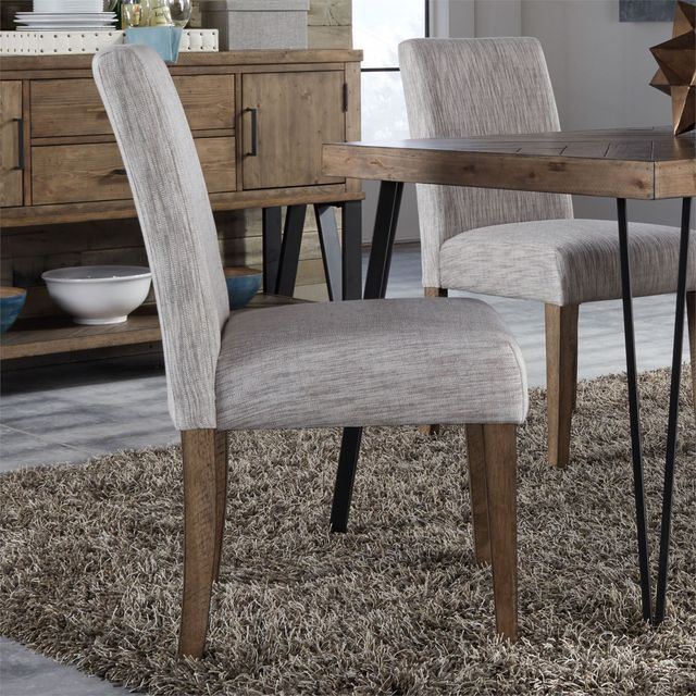 Liberty Furniture Horizons Cream/Rustic Caramel Upholstered Side Chair-1