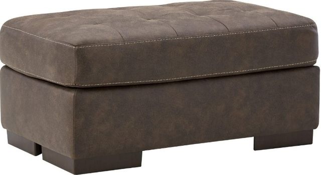Signature Design by Ashley® Maderla 2-Piece Walnut Chair and Ottoman Set-2