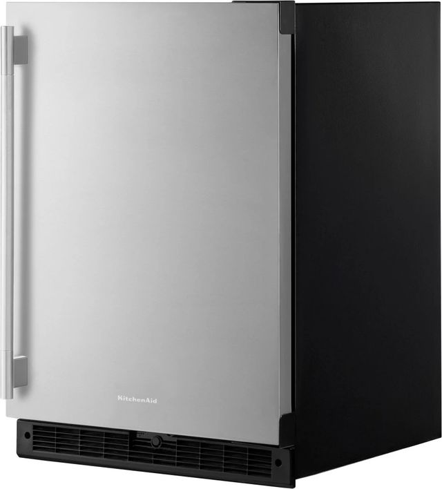 KitchenAid® 24" 5 Cu. Ft. Stainless Steel Right Hinge Under the Counter Refrigerator-3
