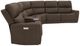Flexsteel® Carter 6-Piece Cappuccino Modular Power Reclining Sectional with Power Headrests and Lumbar-1