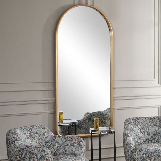 Uttermost® Marvell Antique Gold Arch Mirror-2