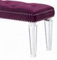 ACME Furniture Varian Burgundy/Mirrored Bench-1