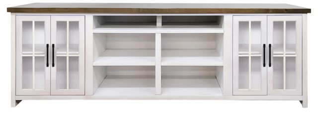 Legends Home Hampton Barnwood/Jasmin White 96" TV Console-3