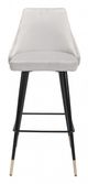 Zuo® Piccolo Gray Bar Chair-1