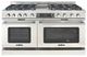 Capital Cooking™ Grand Chef 60" Stainless Steel Sealed Burner Pro Style Dual Fuel Range with Griddle-0