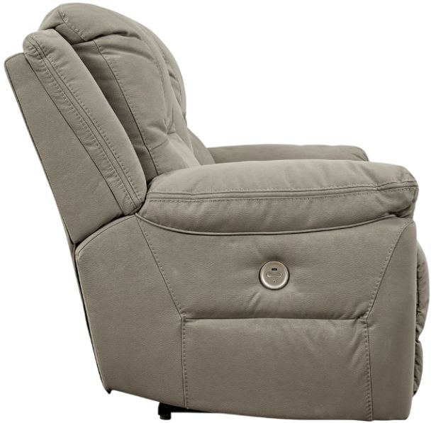 Signature Design by Ashley® Next-Gen Gaucho Putty Double Power Reclining Loveseat with Console-3