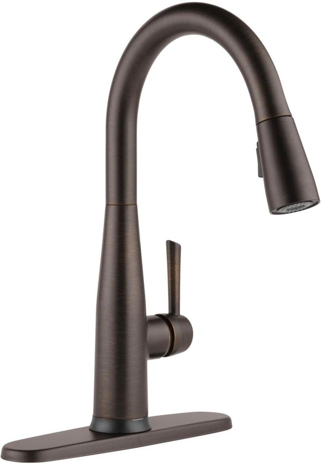 Delta Essa® Venetian Bronze VoiceIQ® Single Handle Pull-Down Kitchen Faucet with Touch2O® Technology-3