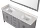 Furniture of America® Almeria Gray/White Vanity Set with Mirror-5