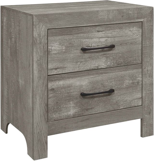 Mazin Furniture Corbin Gray Nightstand-0