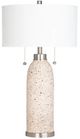 Crestview Collection Tristan Beige Twin Pull Chain Table Lamp-0