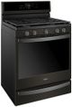 Whirlpool® 30" Fingerprint Resistant Black Stainless Steel Freestanding Gas Range-1