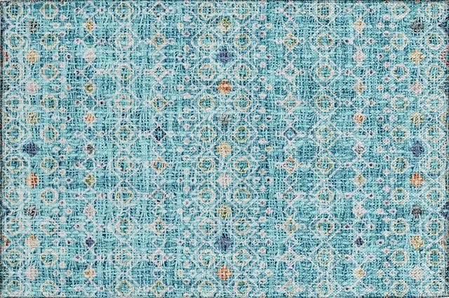 Dalyn™ Rug Company Portico PO4 Teal 5'x8' Area Rug-1