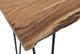 Jofran Inc. Nature's Edge Natural Sofa Table with Black Base-4