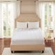 Olliix by Smart Cool by Sleep Philosophy White California King Mattress Pad-1