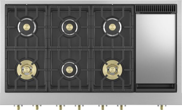 Monogram® Statement Collection 48" Stainless Steel Natural Gas Rangetop-1