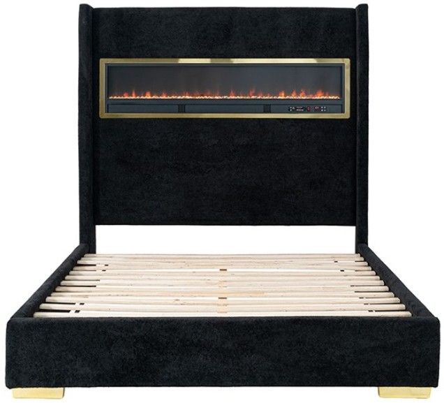 Furniture of America® Danvers Black King Panel Bed-3