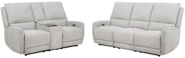 Coaster® Sylmar 2-Piece Ivory Power Reclining Sofa Sets-0