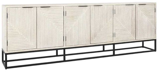 Classic Home Flint Black/Coastal White Sideboard-0
