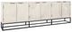 Classic Home Flint Black/Coastal White Sideboard-0
