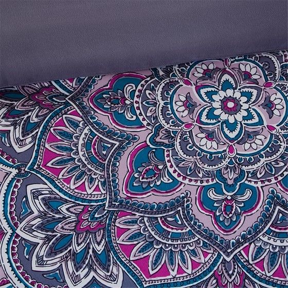 Olliix by Intelligent Design Mila Purple Twin/Twin XL Comforter Set-4