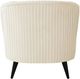 TOV Furniture Maliah Beige Pleated Velvet Settee-3