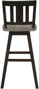 Mazin Furniture Amsonia Black/Distressed Gray Swivel Bar Chair-3