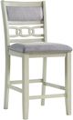 Elements International Amherst Gray/White Counter Side Chair-0