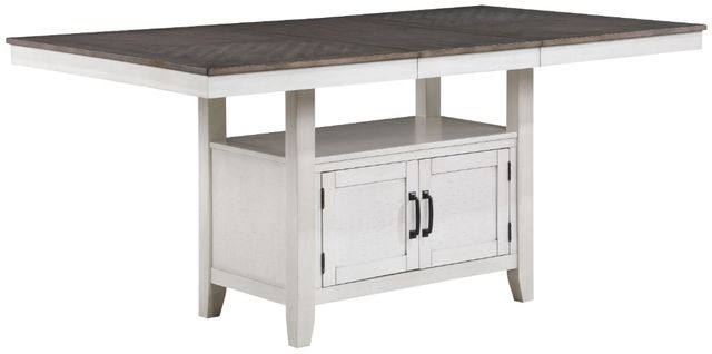 New Classic® Home Furnishings Richland 6-Piece Gray/Vintage Cream Counter Dining Set-2