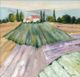 Crestview Collection Tuscany Fields Aged Wood/Green/Purple Wall Art -1